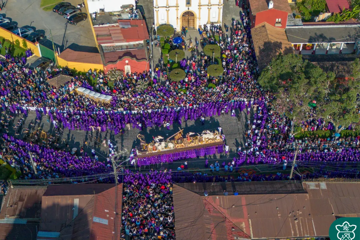 La Municipalidad de Antigua Guatemala compartió una serie de postales del cortejo procesional del Quinto Domingo de Cuaresma 2025., Municipalidad de Antigua Guatemala.
