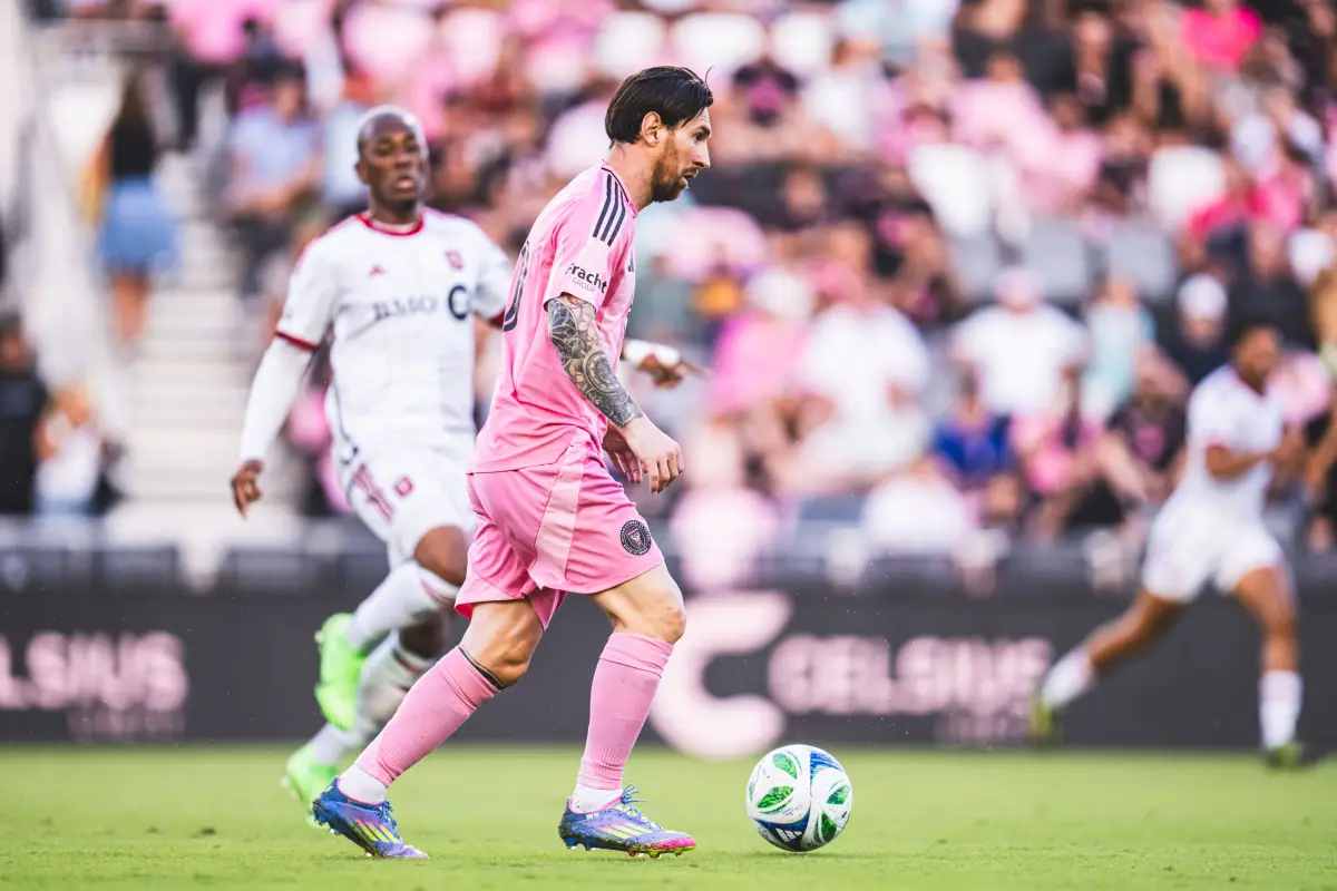 Leo Messi en un partido con el Inter Miami - Inter Miami