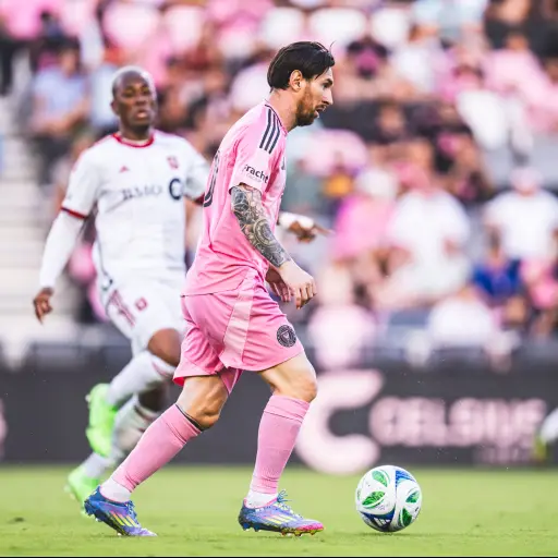 Leo Messi en un partido con el Inter Miami - Inter Miami