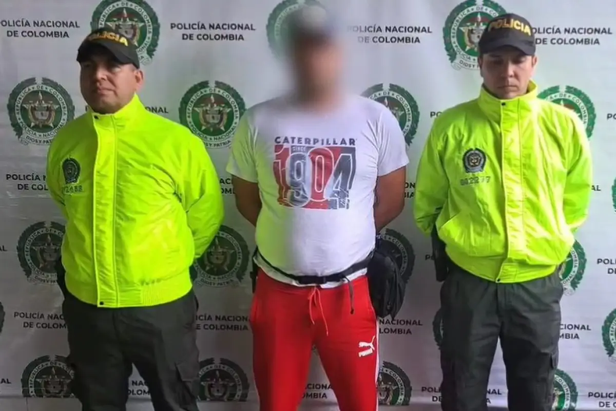 Cristhian Vaides fue detenido en el aeropuerto de Rionegro., Policía de Colombia