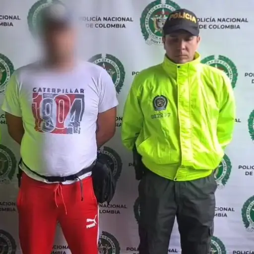 Cristhian Vaides fue detenido en el aeropuerto de Rionegro. ,Policía de Colombia