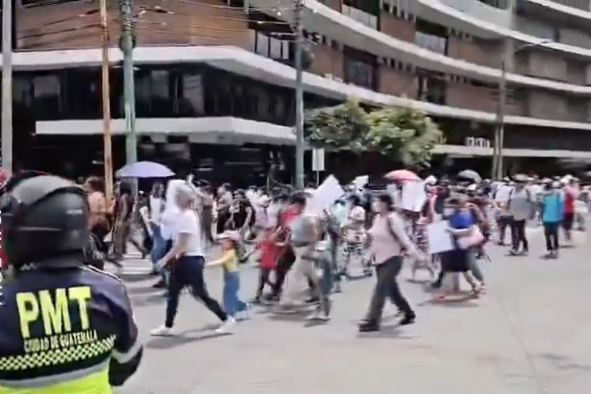 Manifestación en la zona 9