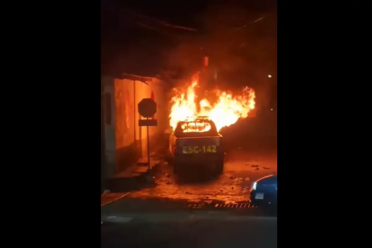 Disturbios en San Vicente Pacaya, Captura de pantalla