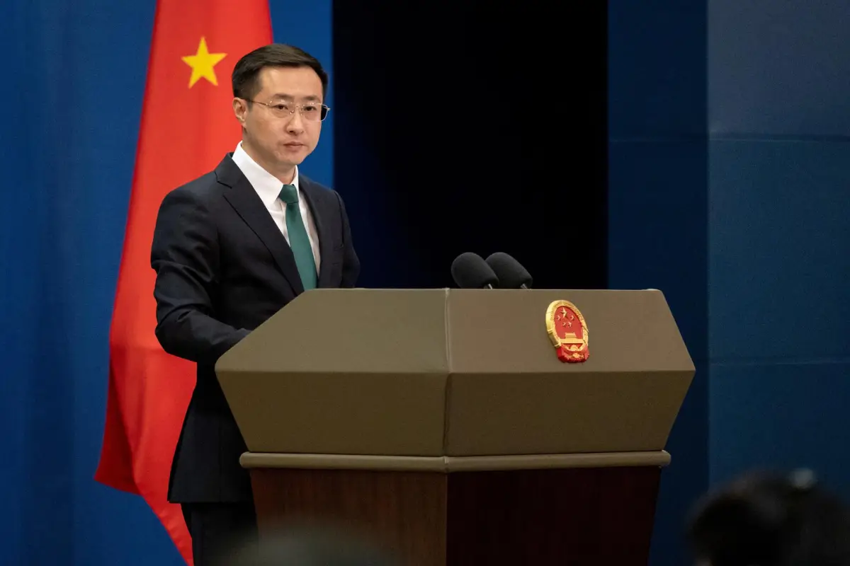 Lin Jian, portavoz del Ministerio de Relaciones Exteriores de China, EFE