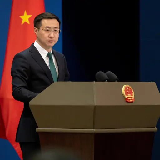Lin Jian, portavoz del Ministerio de Relaciones Exteriores de China ,EFE