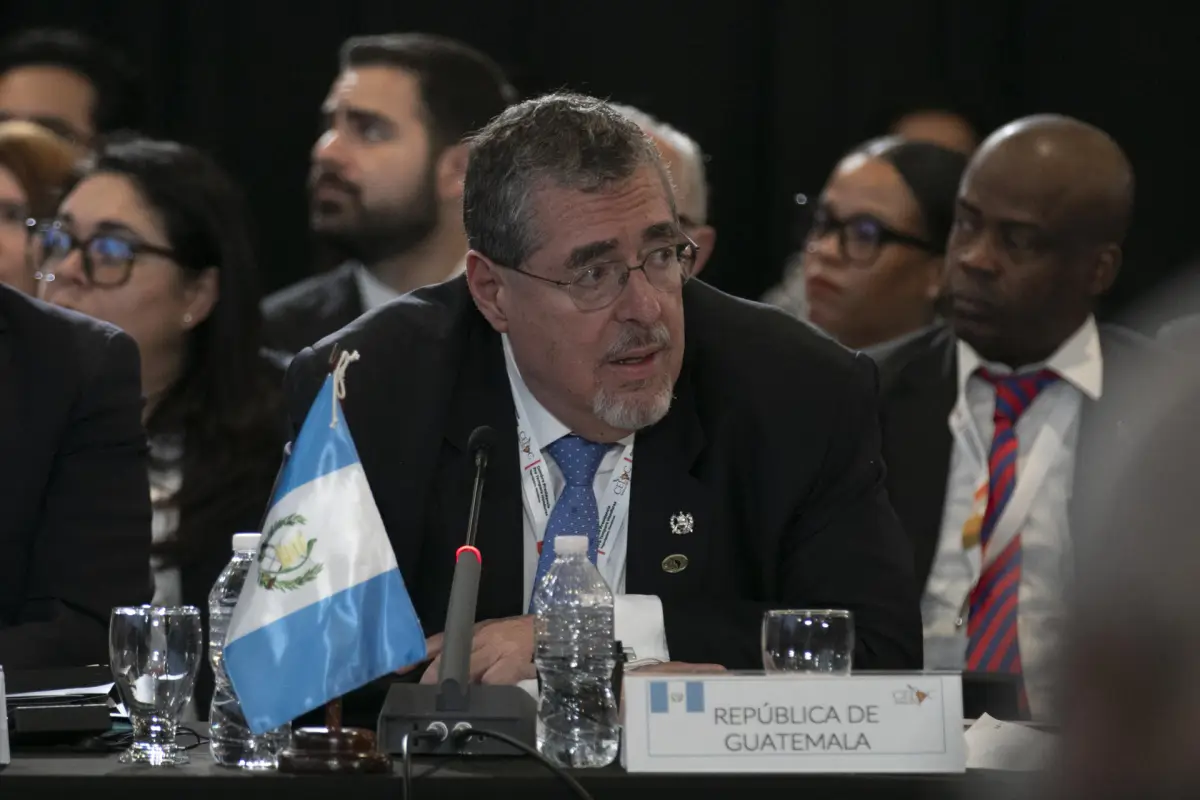 El presidente Bernardo Arévalo en la cumbre de la Celac, en Honduras., EFE