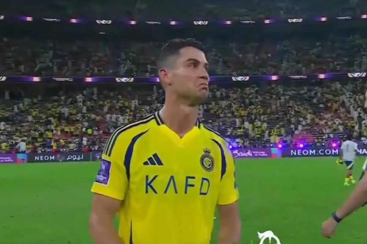 Cristiano Ronaldo luce triste al final del partido donde quedó a un paso de la final 