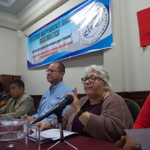Representantes de organizaciones sindicales brindaron una conferencia en el marco del 1 de Mayo, Día del Trabajo. ,Omar Solís/Emisoras Unidas