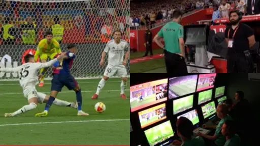 Copa del Rey: Así se anuló el penalti de Asencio a Raphinha
