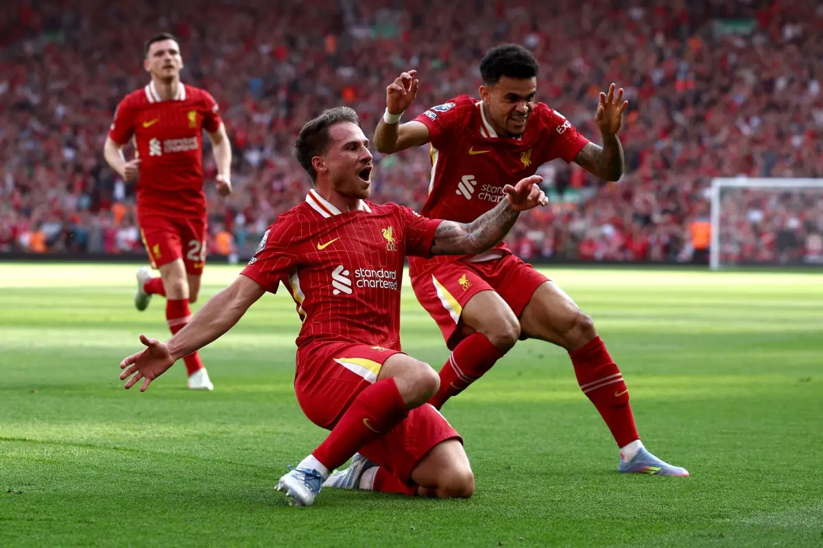 Celebración de Alexis Mac Allister ante el Tottenham Hotspur - EFE