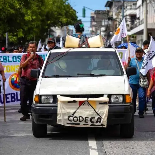 CODECA anunció acciones de hecho para pedir la renuncia de varios funcionarios. ,CODECA