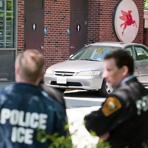 Agentes del Servicio de Control de Inmigración y Aduanas (ICE) de Estados Unidos se preparan para redadas para buscar indocumentados. ,de archivo EFE