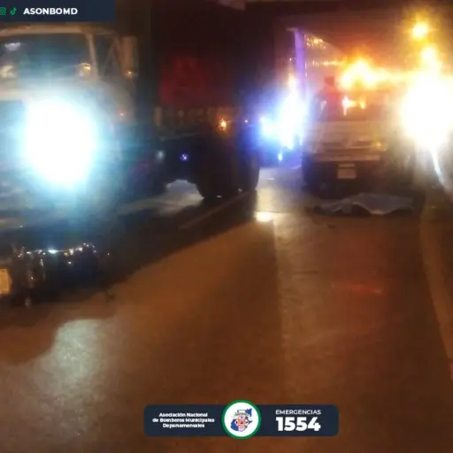 motorista fallecido en ruta al Atlántico