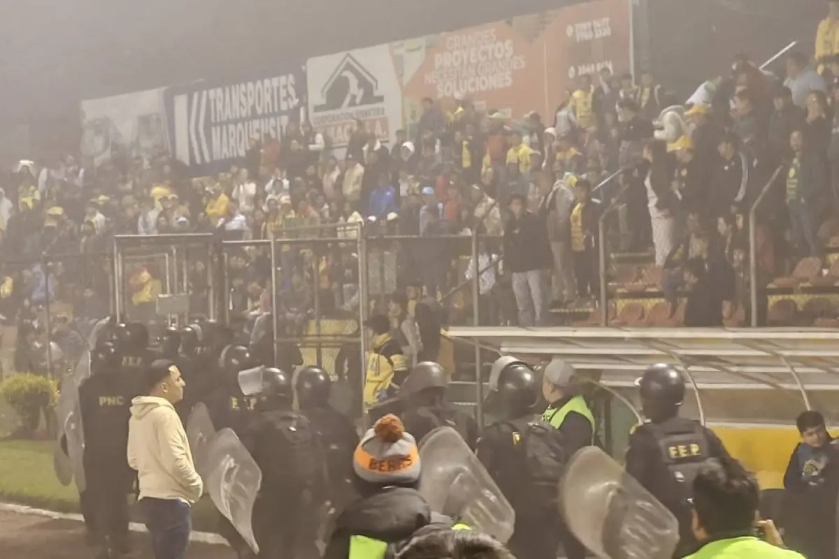 Incidentes en estadio Marquesa de la Ensenada deja sanción para Deportivo Marquense 