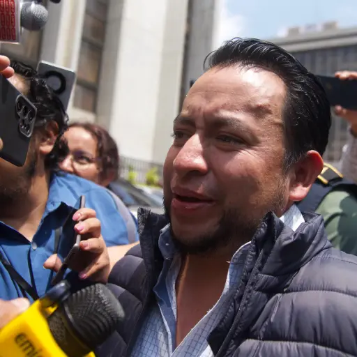 El viceministro del MEM, Luis Pacheco, al momento de ser ingresado a tribunales. ,Omar Solís/Emisoras Unidas