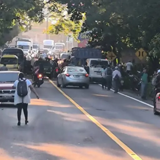 Bloqueo en Cuilapa.  ,Redes sociales