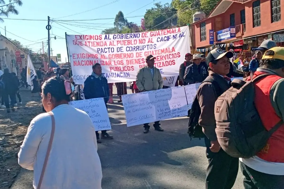 Bloqueo en Huehuetenango., Codeca. 