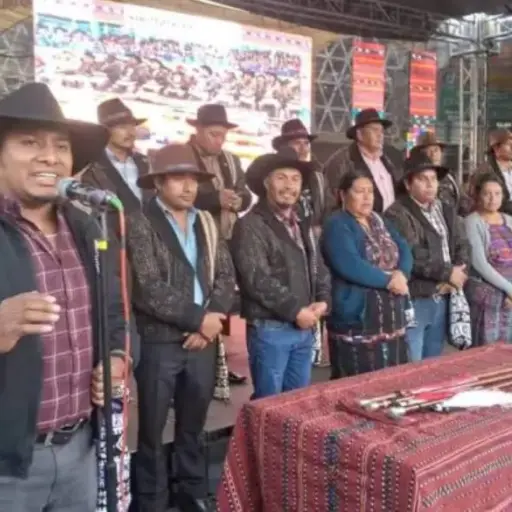 Simión Palax Chiroy, alcalde indígena de Sololá. ,Redes sociales