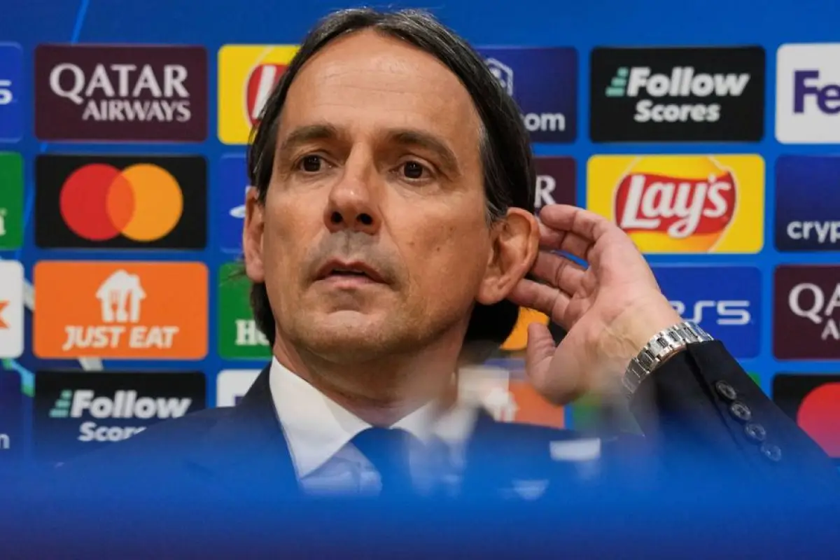 Simone Inzaghi, técnico del Inter de Milan en conferencia de prensa previo al duelo ante Barcelona 