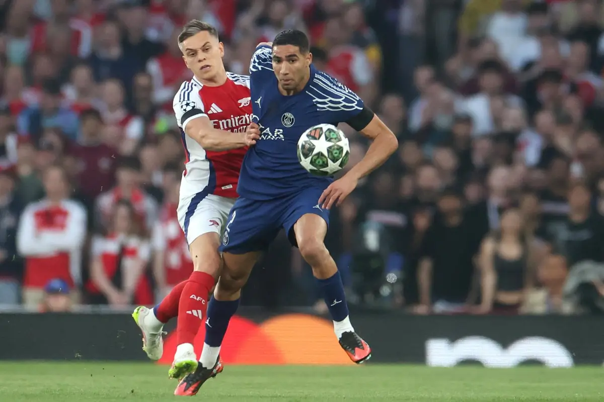 Partido entre Arsenal y PSG por la semifinal de ida de la UEFA Champions League 2024/25 - Archivo