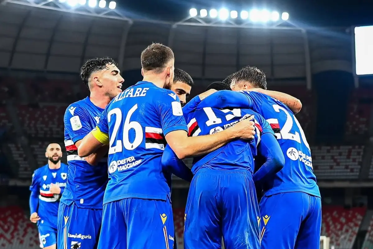 Sampdoria, histórico club italiano, desciende a la Serie C - instagram @sampdoria