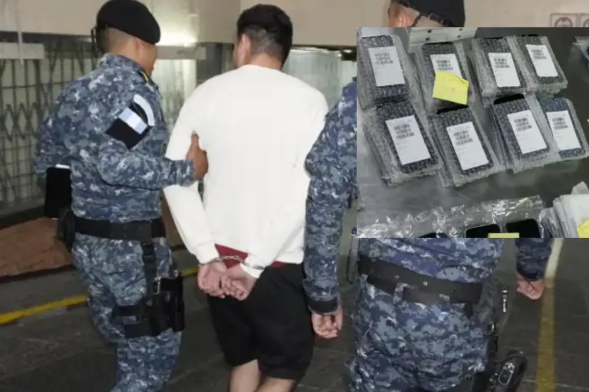 Detenido en aeropuerto por intentar ingresar celulares sin declarar, 
