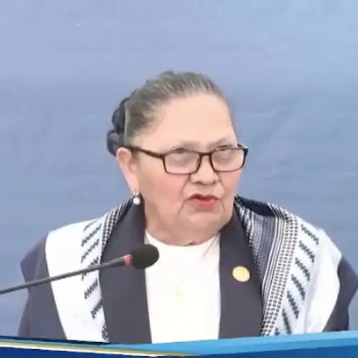 La fiscal general, Consuelo Porras, en la presentación de su tercer informe de gestión. ,Ministerio Público