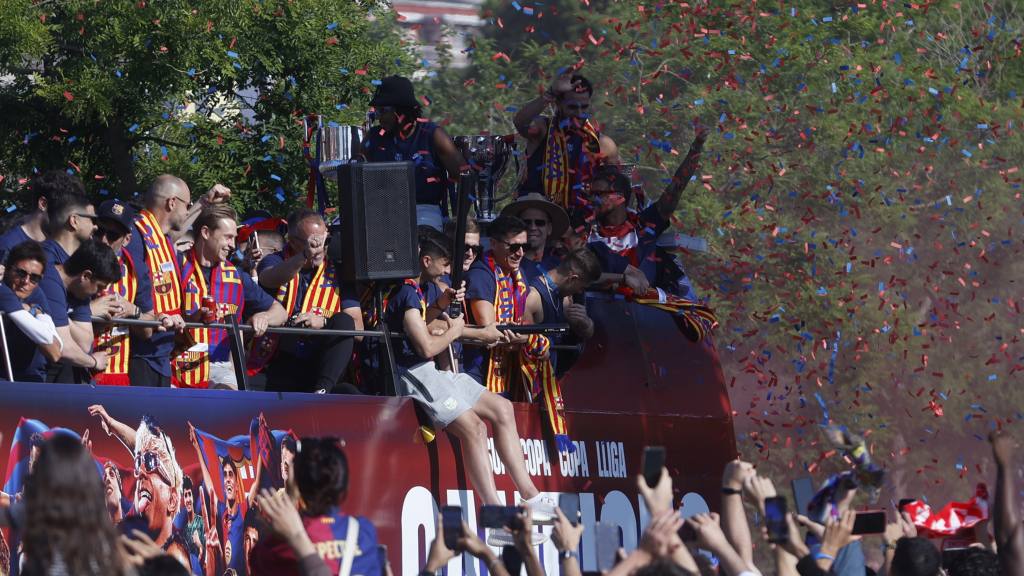 Barcelona celebra el triplete del Barça | EFE