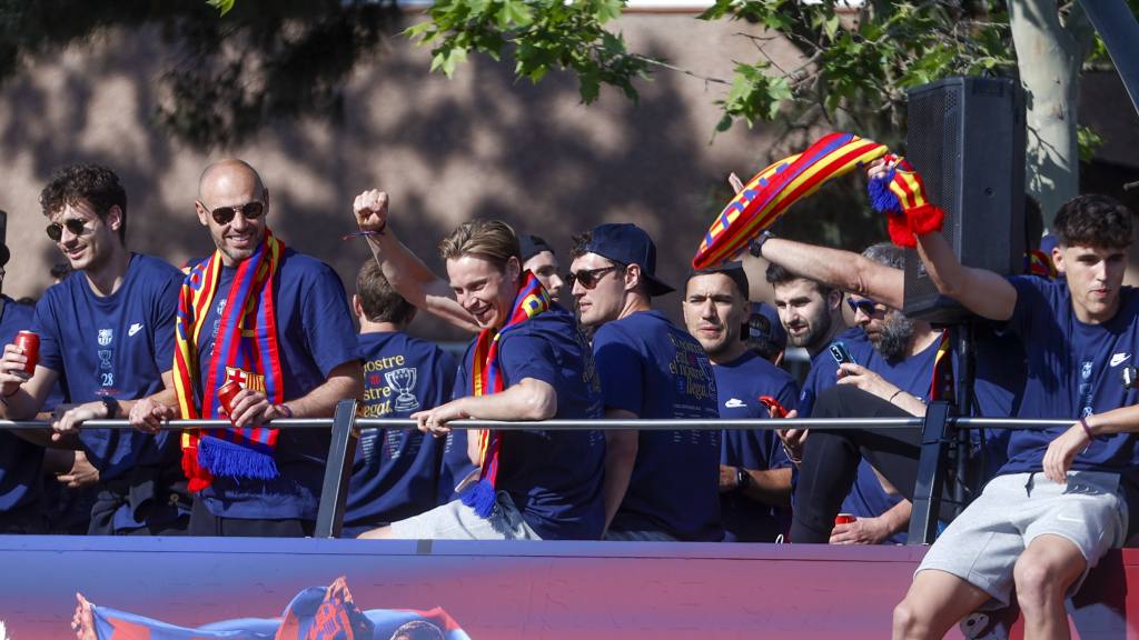 Barcelona celebra el triplete del Barça | EFE