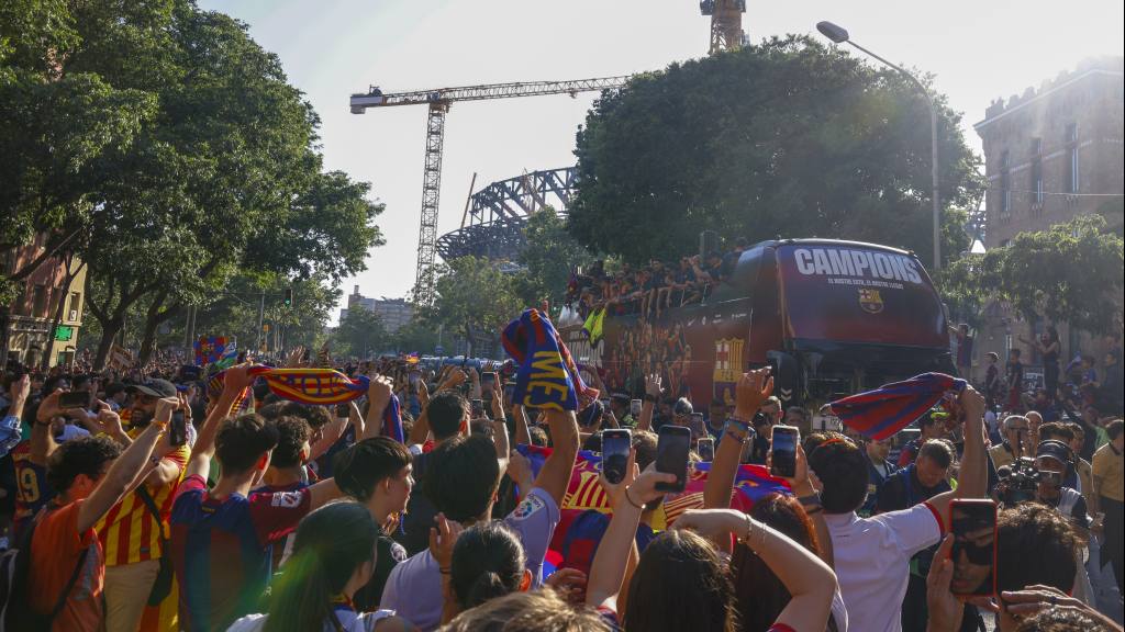 Barcelona celebra el triplete del Barça | EFE