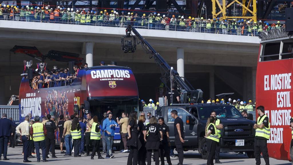 Barcelona celebra el triplete del Barça | EFE