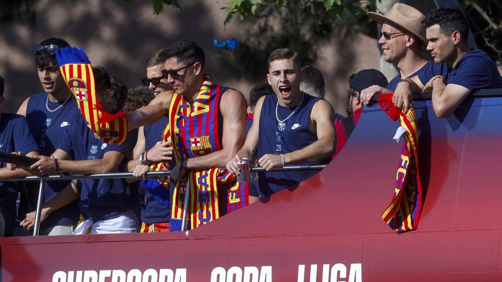 Barcelona celebra el triplete del Barça | EFE