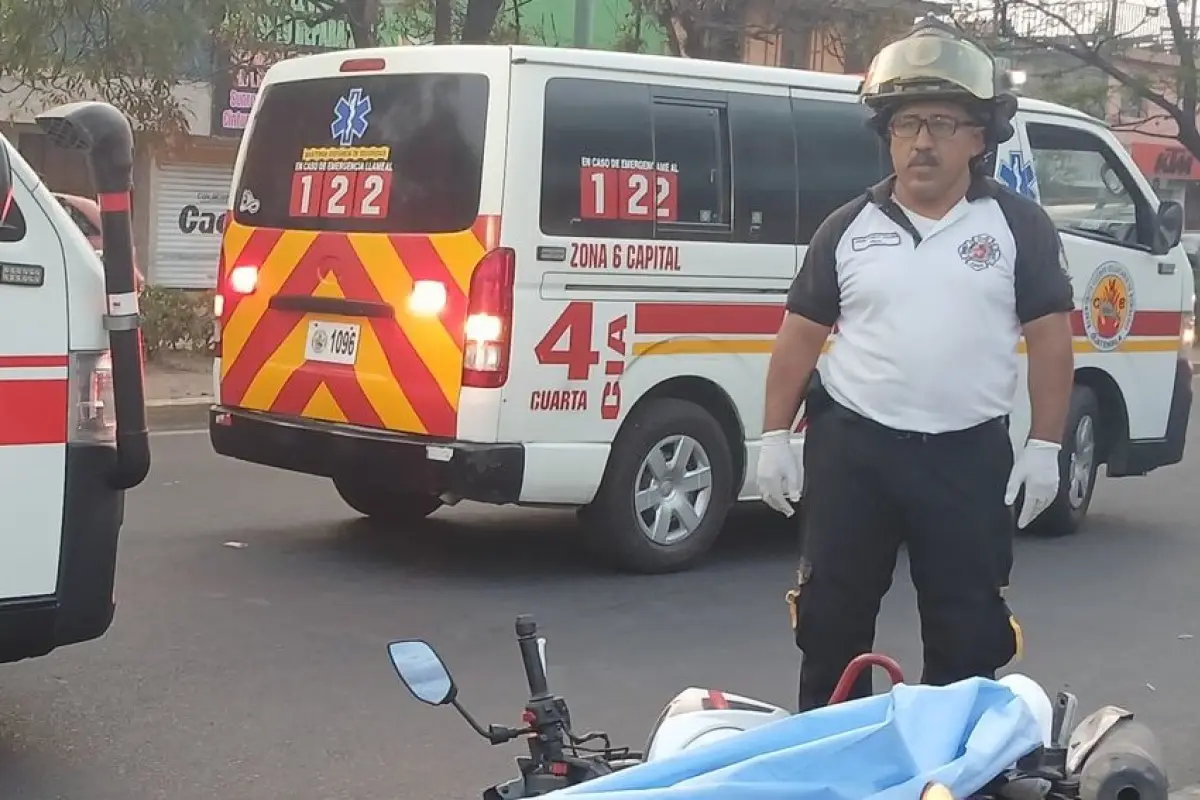 Bomberos confirmaron la muerte del motorista., Foto Bomberos Voluntarios