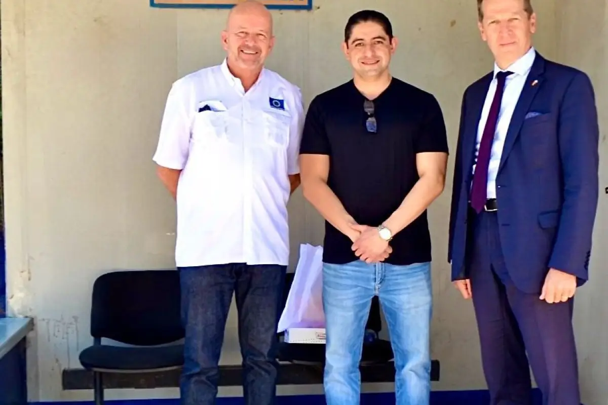 El exfiscal anticorrupción recibió la visita de la delegación de la Unión Europea. , Foto X