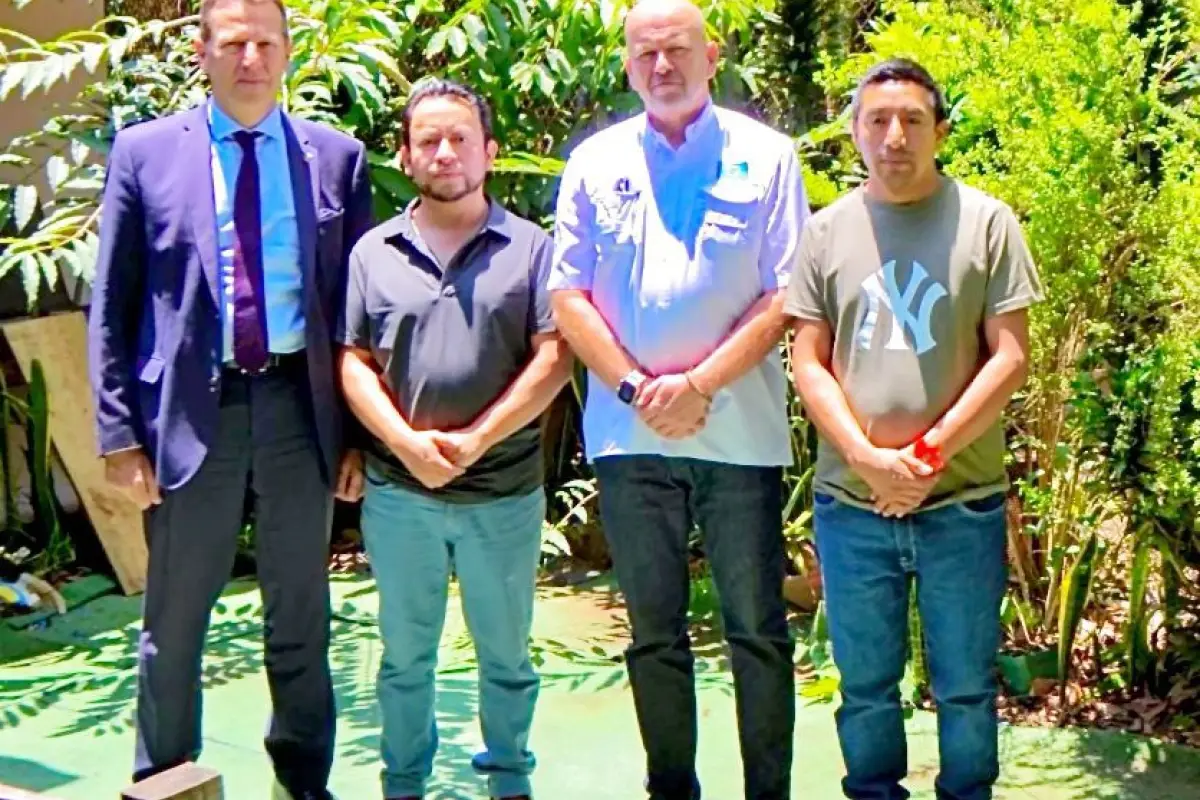 Delegación de la Unión Europea visita a Luis Pacheco y Héctor Chaclán, exdirigentes de los 48 Cantones de Totonicapán., UE