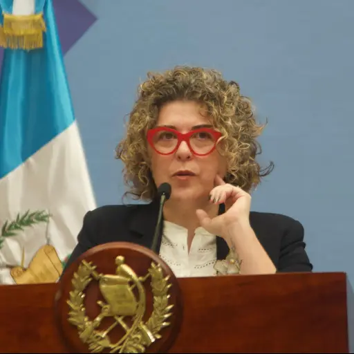 La ministra de Economía, Gabriela García, durante una conferencia de prensa en el Palacio Nacional. ,Omar Solís/Emisoras Unidas