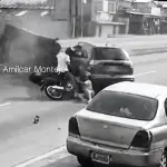 Las cámaras de vigilancia captaron el fatal accidente. ,Foto PMT