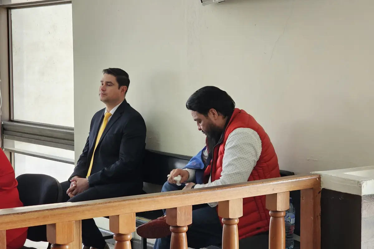 Excandidato a diputado por el partido Bien, Oscar Montt Solares, y de Marcos Alexander Álvarez., Foto Ángel Oliva