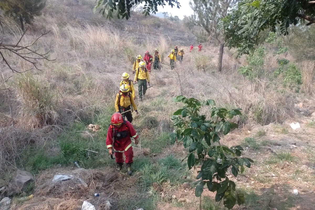 Las brigadas de bomberos apagaron el incendio en la zona 18 capitalina., Bomberos Municipales.
