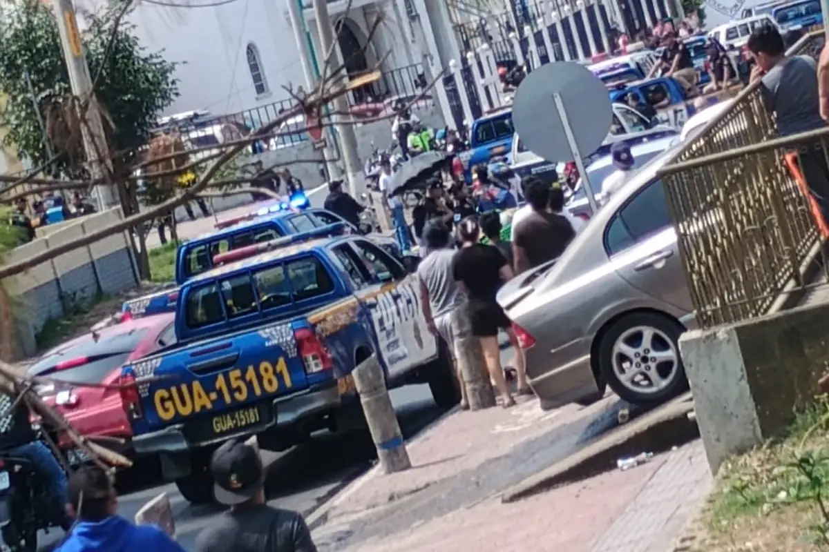 La balacera alarmó a los vecinos de Barcena, Villa Nueva., Redes sociales.