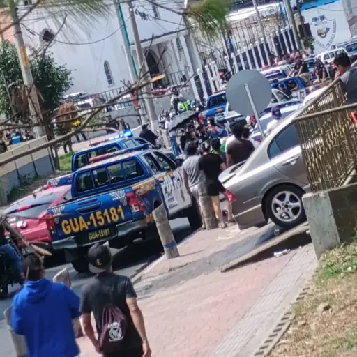 La balacera alarmó a los vecinos de Barcena, Villa Nueva. ,Redes sociales.