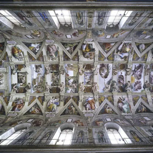 Fotografía facilitada por el Musei Vaticani que muestra la bóveda de la Capilla Sixtina , EFE/***SOLO USO EDITORIAL***