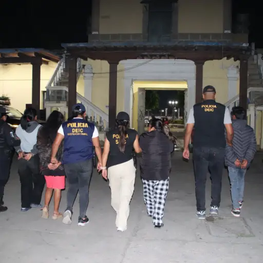 Un total de ocho personas fueron capturadas tras el operativo en Chimaltenango. ,PNC