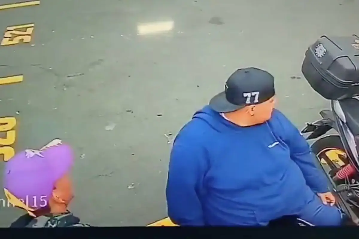 Intento de robo de una moto en zona 12., Captura de pantalla video X.