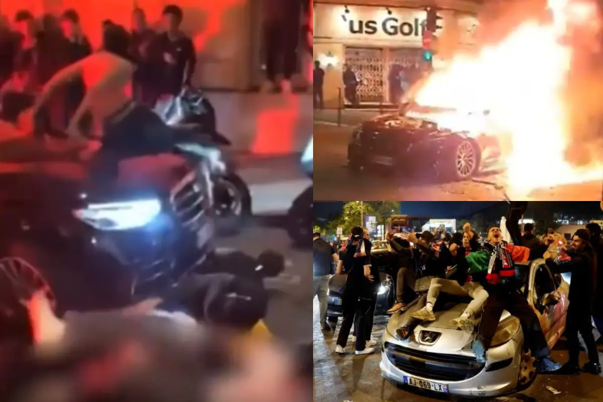 Disturbios en París tras clasificación del PSG a la final de la UEFA Champions League 