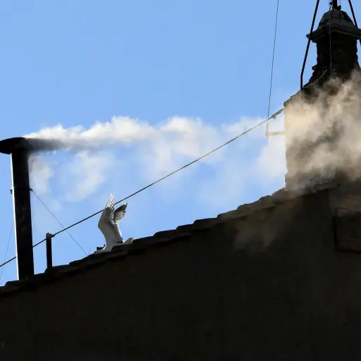 Fumata blanca anuncia que ya hay nuevo Papa, elegido en el cónclave 2025 ,EFE