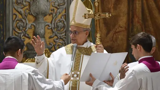 Papa León XIV oficia misa en la Capilla Sixtina ,EFE