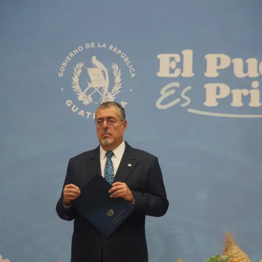 El presidente Bernardo Arévalo participó en una conferencia en el Palacio Nacional ,Omar Solís, Emisoras Unidas