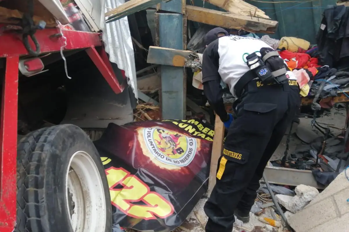 Accidente Quiché, Foto Bomberos Voluntarios