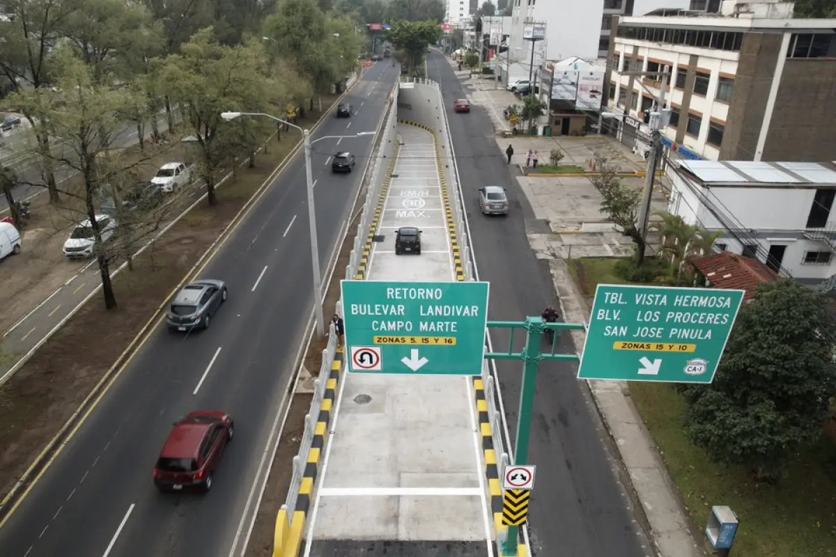 Este es el nuevo paso a desnivel San Martín de Porres., Municipalidad de Guatemala